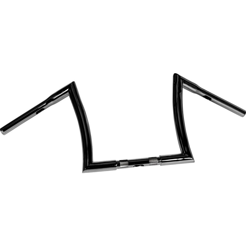 12 Bad Ape Hanger Handlebar Black Powder Coated 1 1/4" Throttle By Wire