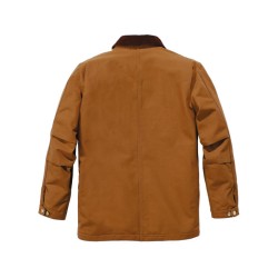 Loose Fit Firm Duck Blanket-Lined Chore Coat