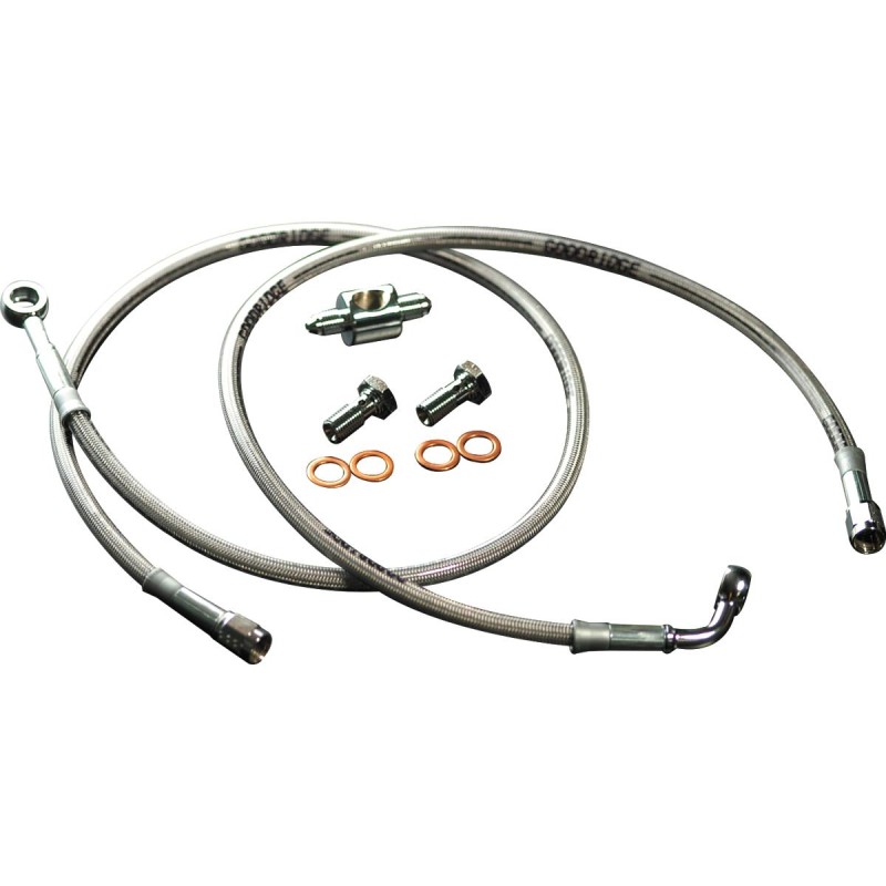 Econoline Brake Line Kit Stainless Steel Clear Coated 41,75"