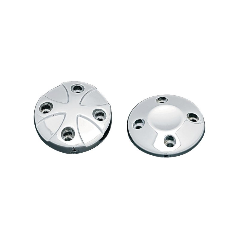 ISO Grip End Caps Chrome