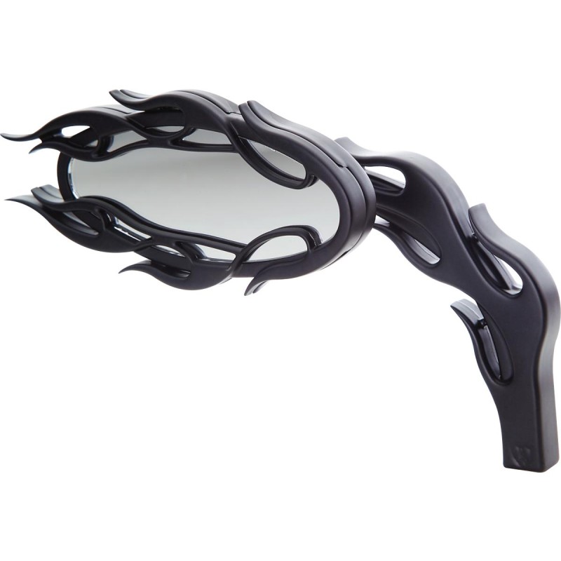 Flamed Micro Mirror Black Powder Coated Left