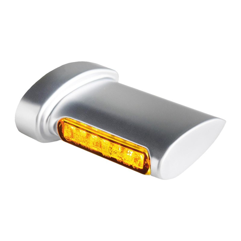 Winglet LED Turn Signals Chrome Satin Clear LED