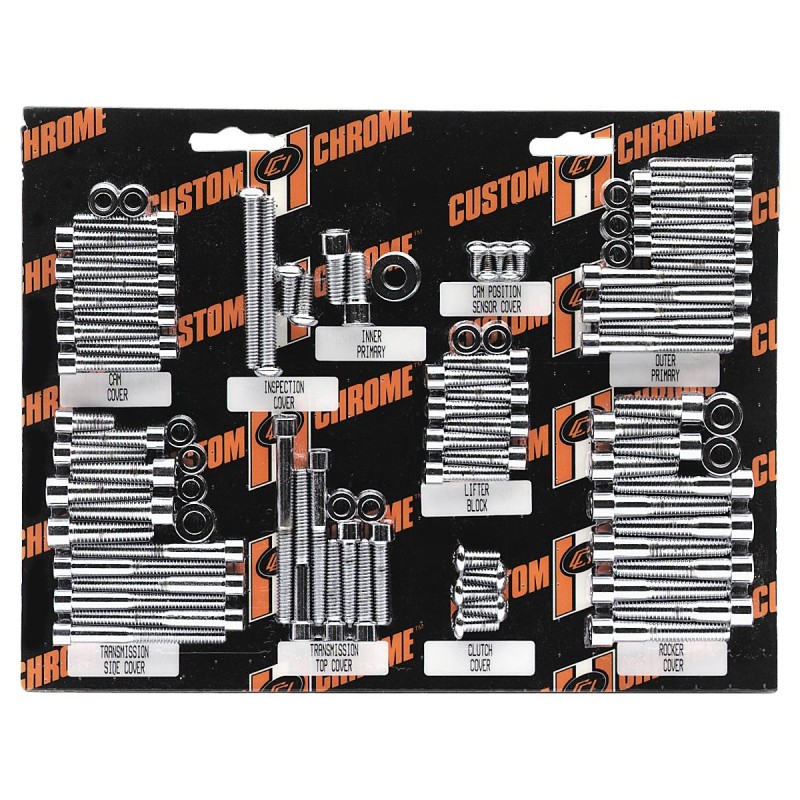 Extended Sprocket/Pulley Mounting Hardware Kit Chrome