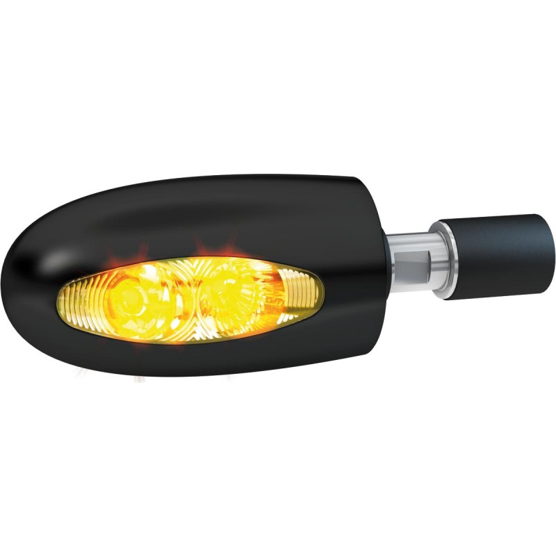 BL 1000 LED Bar End Turn Signal Black Clear LED