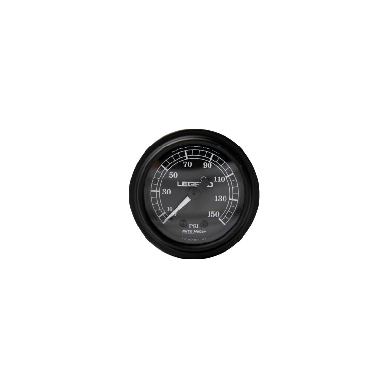 Legend Air Fairing Mounted PSI Gauge, black face Air Pressure Gauge Black face