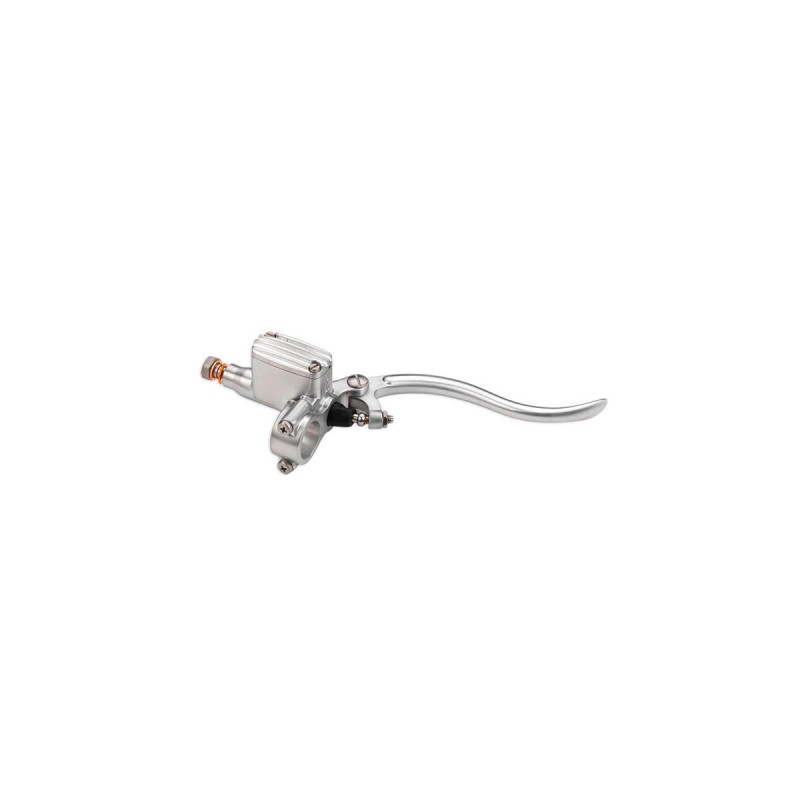 Deluxe Brake Master Cylinder Kit Aluminium Satin Lever and Master Cylinder Cover Aluminium Satin 12 mm Single Disc