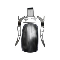 DIY Medium 3 Cut Out Rear Fender Raw