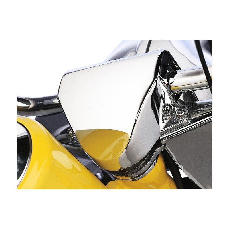 FL Softail and FL 4-Speed Bar Clamp Cover For use with Steering Damper Chrome