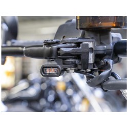 Stripe LED Blinker Black Powder Coated Light Smoke LED