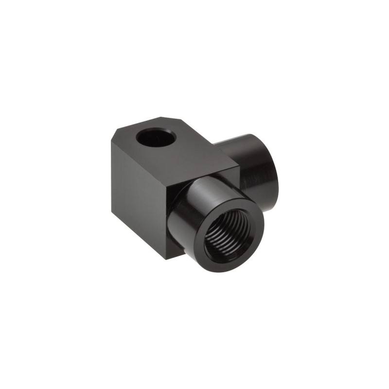 M10x1 Distributor 2-fold, 90° Elbow Black