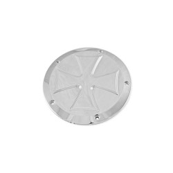 Iron Cross Derby Cover 5-hole Aluminium Polished