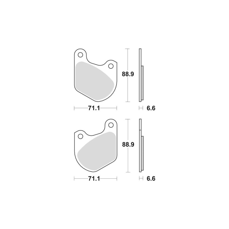 Organic Replacement Brake Pads
