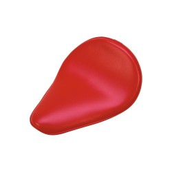 SB Small Back Side Up Thin Plain Smooth Solo Seat Red Synthetic Leather