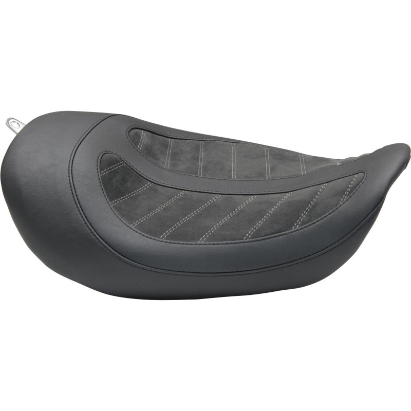 Horizontal Solo Seat Black Alcantara Leather