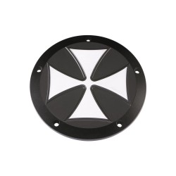 Iron Cross Derby Cover 5-hole Black Satin