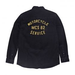 MCS CREW DENIM CHEMISE HOMME NOIR
