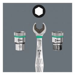 KIT DE CLIQUET WERA ZYKLOP 29 PIÈCES. PRISE 3/8" TAILLES US