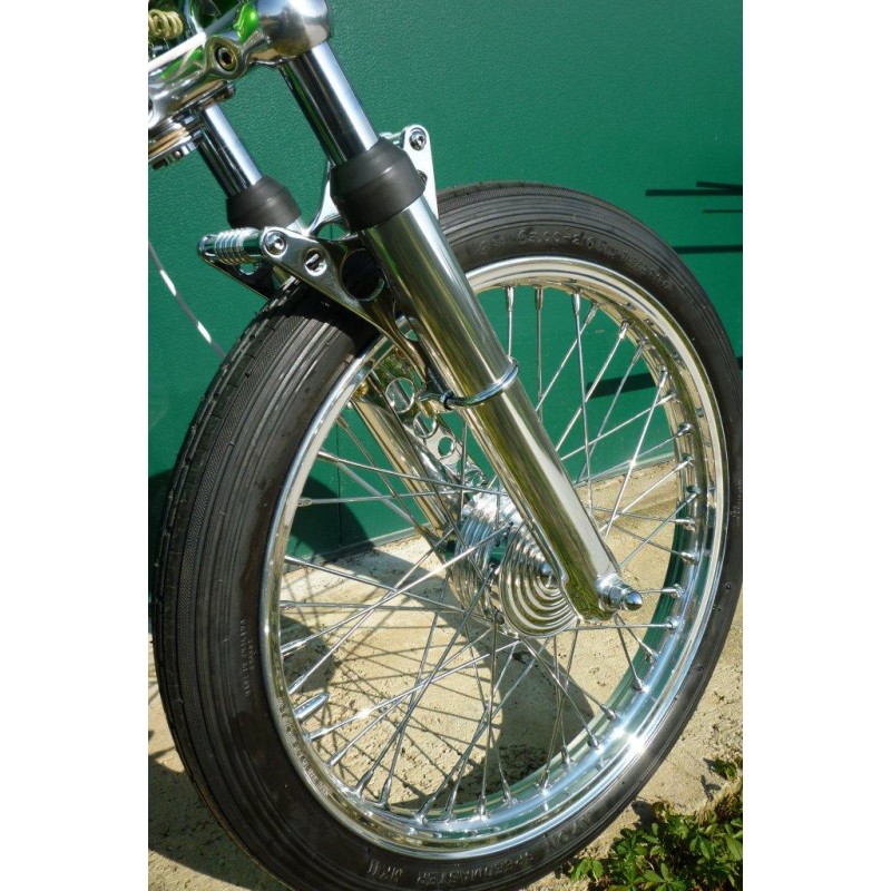 ROUE AVANT, KUSTOM TECH, AVEC MINI-FREIN À TAMBOUR, Fourche Standard, Assemblage MKP