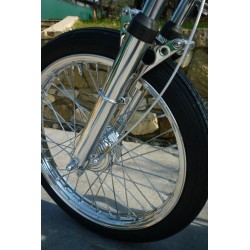 ROUE AVANT, KUSTOM TECH, AVEC MINI-FREIN À TAMBOUR, Fourche SPRINGER, Assemblage MKP