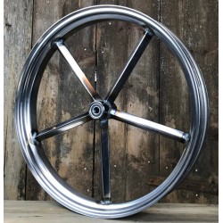 Jante Avant INVADER Classic Led Sled, 5 bâtons carrés, Fintion brute pour Harley-Davidson