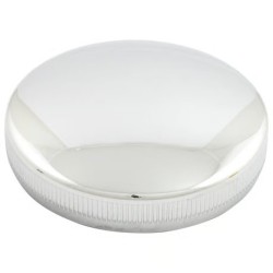 Bouchon de réservoir d'essence à baïonnette (modèle ancien), ventilé côté gauche. Chromé.