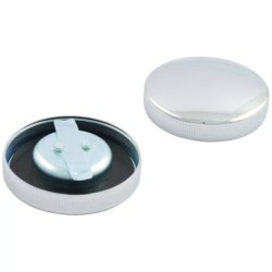 Ensemble de bouchons de réservoir d'essence à baïonnette (modèle ancien). Chrome