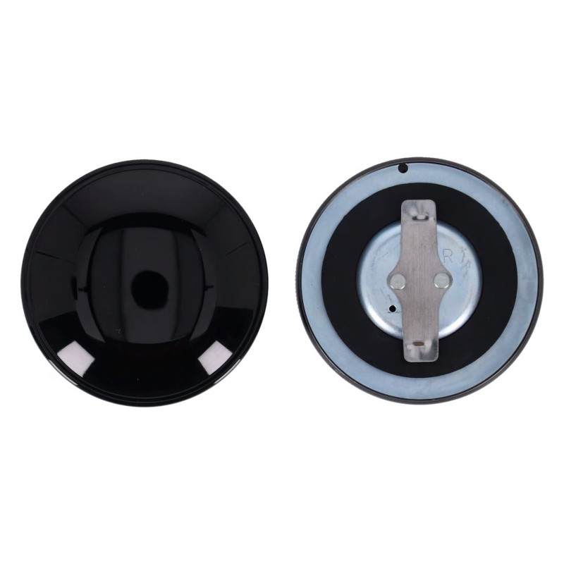 Ensemble de bouchons de réservoir d'essence, modèle récent. Noir brillant.