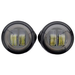 Jeu de clignotants noirs avec lentille claire