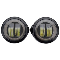 Jeu de clignotants noirs avec lentille fumée