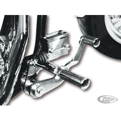 KITS DE COMMANDES AVANCEES CHROME AVEC MAITRE CYLINDRE POUR BIG TWIN