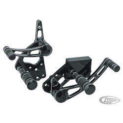 COMMANDES AVANCEES CHROMEES BILLET ALUMINIUM POUR FX ET FL BOITE 4 ET SOFTAILS